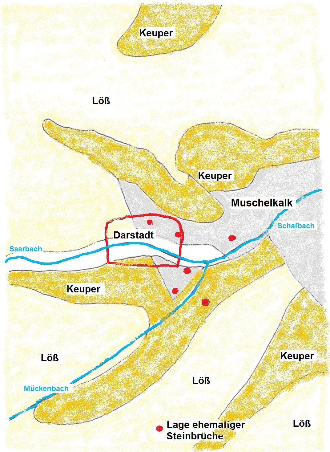 Geologiekarte Darstadt
